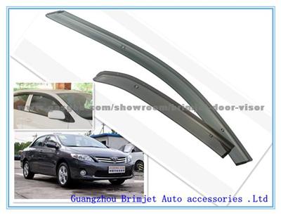 NORMAL DOOR VISOR For TOYOTA COROLLA 2006-2010[Dark Coffee Color]