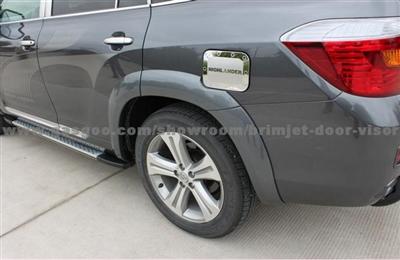 ABS Blowing Fender Trims / Fender Flare / Eyebrow For TOYOTA Highlander 2009 [ Peral White Color ]