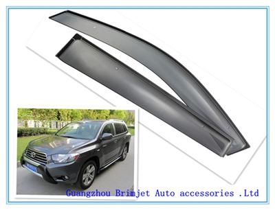 Window Visor For Toyota Highlander 2009+[ Dark Coffee Transperant Color ]