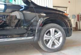 Toyota Highlander 2012+ABS Blowing Fender Trims / Fender Flare / Eyebrow [Black Color ]