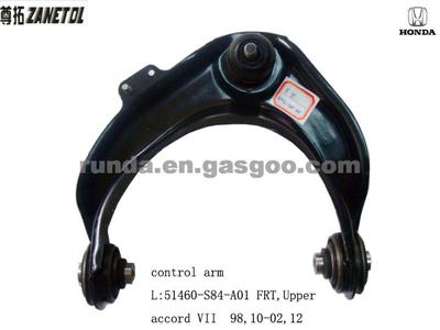 Upper Control Arm L: 51460-S84-A01 FRT Upper Accord VII