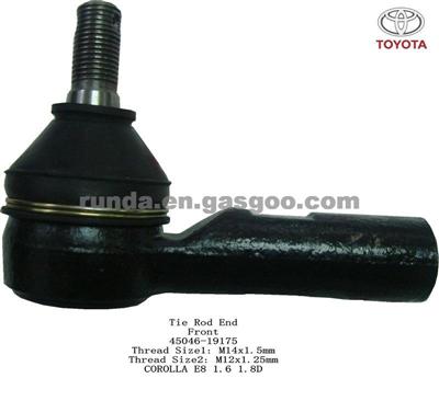 Tie Rod End 45046-19175 COROLLA E8 1.6 1.8D