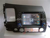 Honda Civic GPS Navigation Car DVD Player With Touch Screen Radio Ipod Bluetooth