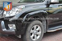 Black Color ABS Blowing Fender Trims / Fender Flare / Eyebrow For Toyota Prado 2010[