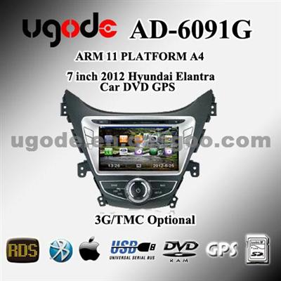 7inch Hyundai Elantra +3G DVD GPS Player AD-6091G