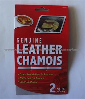 Genuine Leather Chamois Car Cleaning Cloth 33x48cm