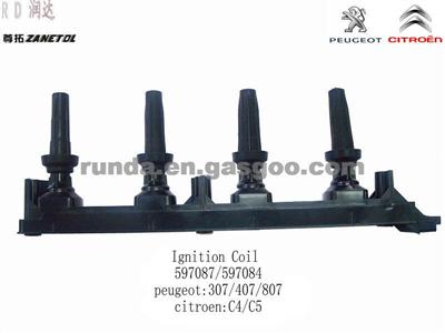 Ignition Coil Peugeot Citroen 597087 /597084
