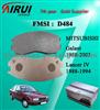 D484 Semi-Metallic Japnanese Car Brake Pads Of MITSUBISHI Galant 1988-2003