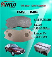 D484 Semi-Metallic Japnanese Car Brake Pads Of MITSUBISHI Galant 1988-2003