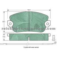 LANCIA Brake Pad GDB154