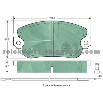 LANCIA Brake Pad GDB154