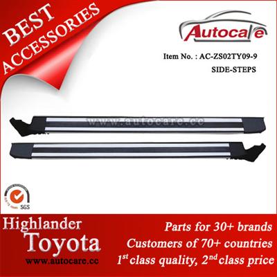 New Aluminum TOYOTA HIGH LANDER Original Running Boards, Side Steps Bar, Car Accessories ,Car Exterior Parts