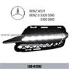 Mercedes Benz W221 S300 S500 S350 S600 DRL LED Daytime Running Lights Fog Lamp Cover LED-612BZ