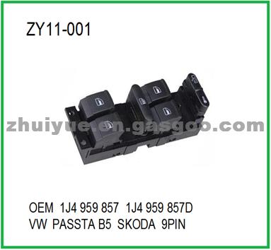 Window Regulator Switch 1J4959857，1J4959857D