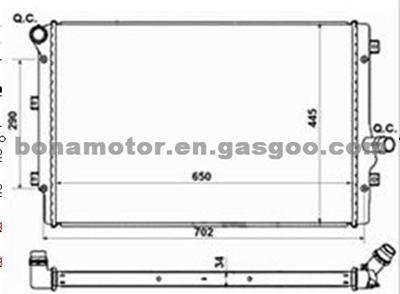 Radiator V.W. & AUDI 1K0121251AB 1K0121251N 3C0121253Q
