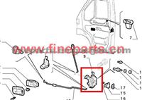 1308389080 , 1308390080 , Front Door Lock For Fiat Ducato