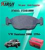 FDB1080 VW Santana 2000 F Low Metal Brake Pad