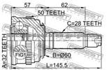 CV Joint (For Honda 44305-SM4-980 Ho-019a CV Joint)