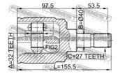 CV Joint (For Honda 44310-S10-A00 Ho-516)