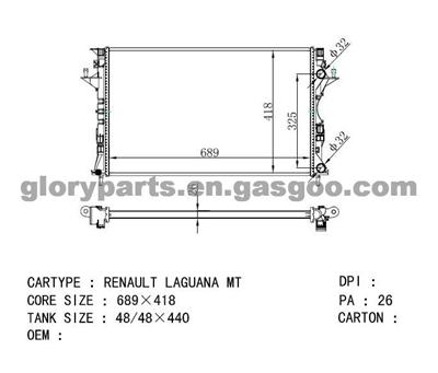 RENAULT Radiator 8200008765/8200302463