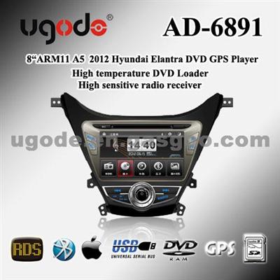 2012 Hyundai Elantra Car Radio DVD GPS Player AD-6891