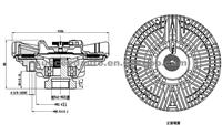 Visco Fan Clutch For Ford 98HU-8A616-BA