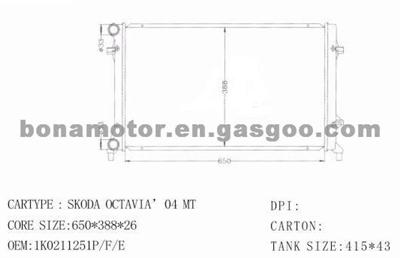 AUDI Radiator 1K0211251P,1K0211251F,1K0211251E