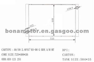 AUDI Radiator 4E0121251