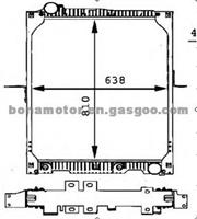 BENZ Truck Radiator 6525014201