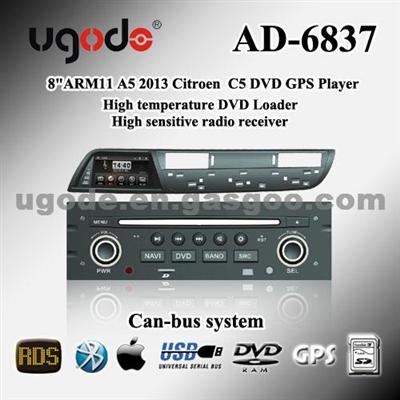 UGO 2013 Citroen C5DVD GPS Player AD-6837