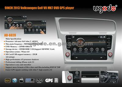 UGO 2013 Volkswagen Golf 7 GPS Player AD-6828