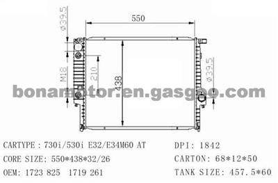 BMW Radiator 1723825,1719261