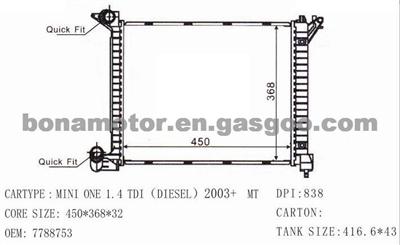 BMW Radiator 7788753