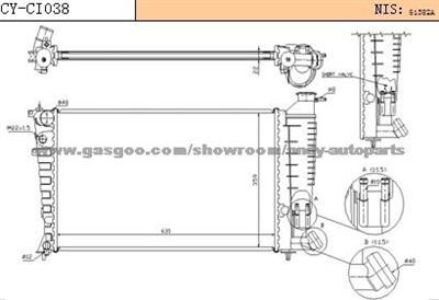 Radiator Citroen Zx(91-)/ Peugeot 306(93-)1301k5/ 1301tj/ 1331ry