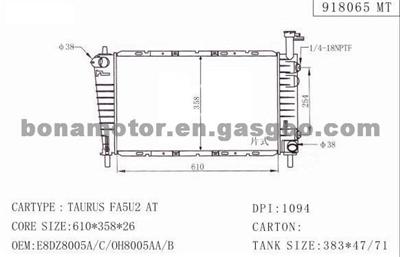 FORD Radiator E8DZ8005A,E8DZ8005C,OH8005AA,OH8005AB