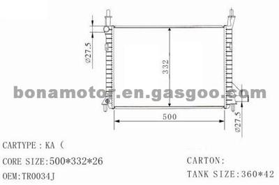 FORD Radiator TR0034J