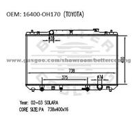 Radiator For TOYOTA Solara