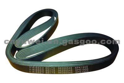 V-RIBBED BELTS FOR DAEWOO/NUBIRA/LEGANZA; OE: 96350548/6PK1900/96628792