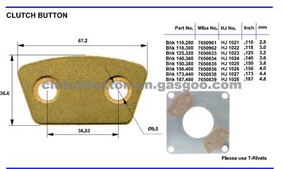 Ceramic Clutch Button VTS-2