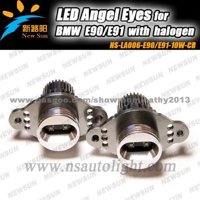 2013 Newest Type For BMW 3 SERIES E90 E91 FACELIFT LCI Halogen Led Angel Eyes 7000K 20W,DC9-32V Led Marker Bulbs