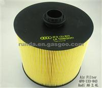 Auto Air Filter 4F0-133-843 For Audi A6 2.4L
