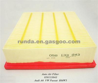 Auto Air Filter 058133843 For Audi A6 VW Passat BMW5