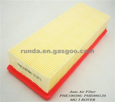 Auto Air Filter PHE100380; PHE000120 For MG 3 ROVER