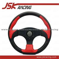 FOR MOMO GENUINE LEATHER STEERING WHEEL RED