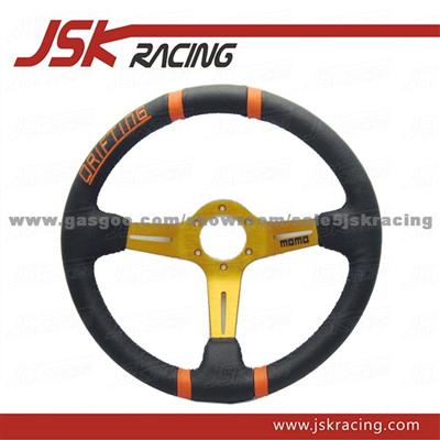 FOR MOMO GENUINE LEATHER RACING STEERING WHEEL