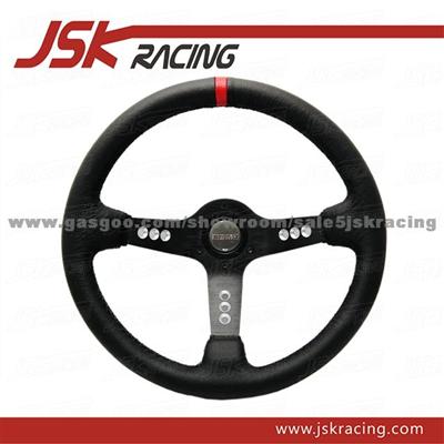 MOMO GENUINE LEATHER STEERING WHEEL