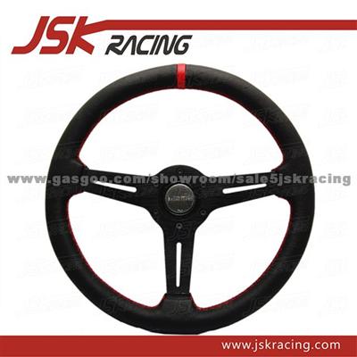 FOR MOMO RACING GENUINE LEATHER STEERING WHEEL