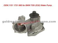 Water Pump 1151 1731 680 For E34，E32