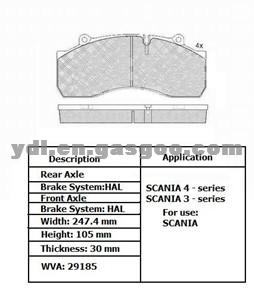 DAF Brake Pad WVA29077