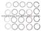 PISTON RING FOR DAEWOO/LACETTI/CHEVROLET/AVEO/LOVA; OE: 93740225, 93740226, 93740227